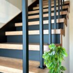 Escalier design sur-mesure métal et bois