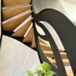 Escalier design sur-mesure métal et bois